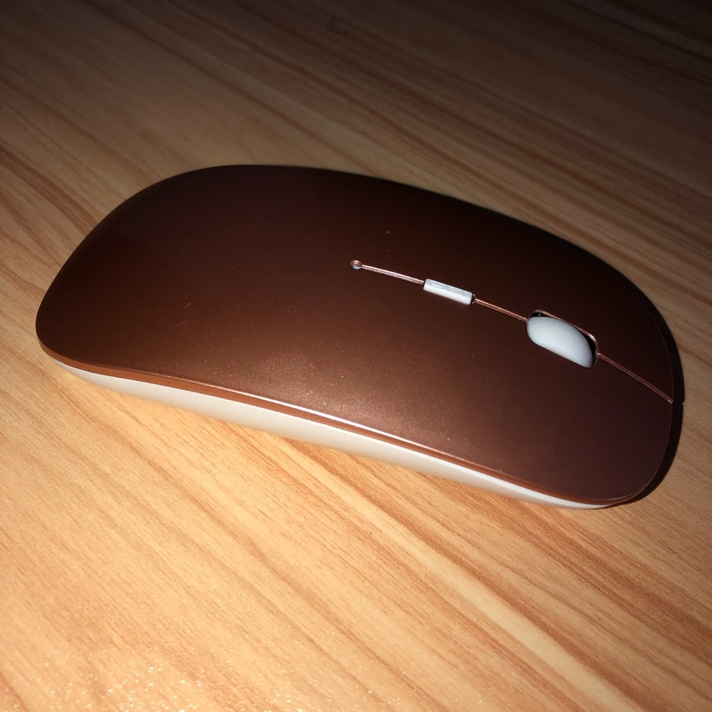 Rechargeable Wireless Bluetooth Mouse(Rose Gold)